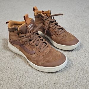 Vans Womens Ultrarange Brown High-Top Sneakers